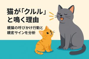 クルルと鳴く猫の画像